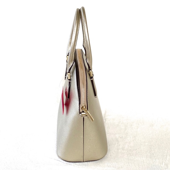 Kate Spade Sylvia Large Dome Satchel in Pale Gold - Picture 7 of 12